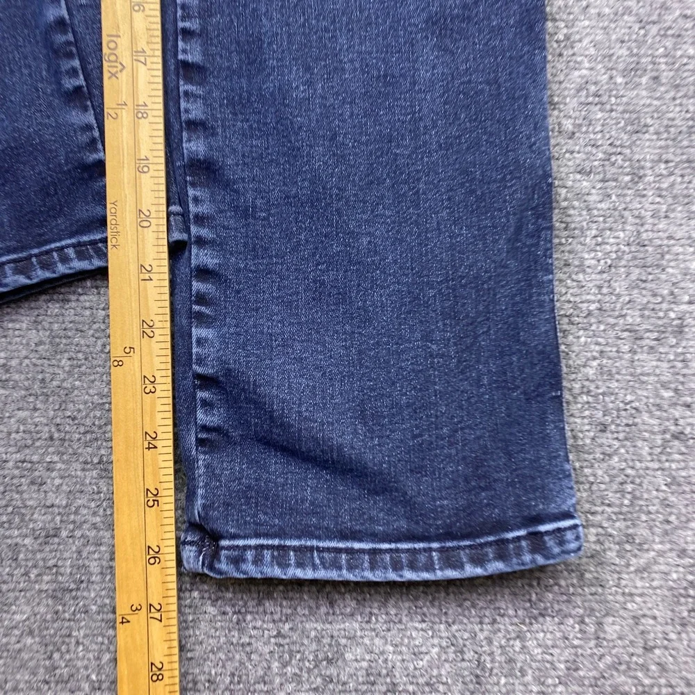Good American Good Curve Straight Jeans Dark Wash Super High Rise 00-4 Grunge